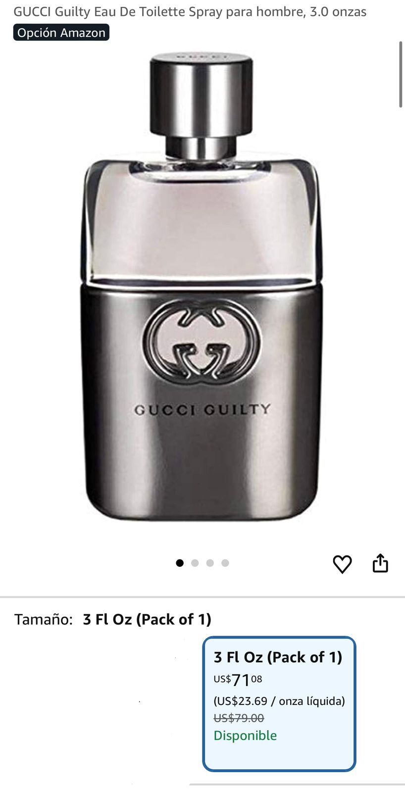 Gucci Guilty Pour Homme Eau de Toilette - 3.0 oz, Half Full - photo 3