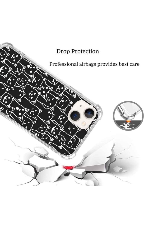 Cute Black Cats iPhone 14 Case - photo 2
