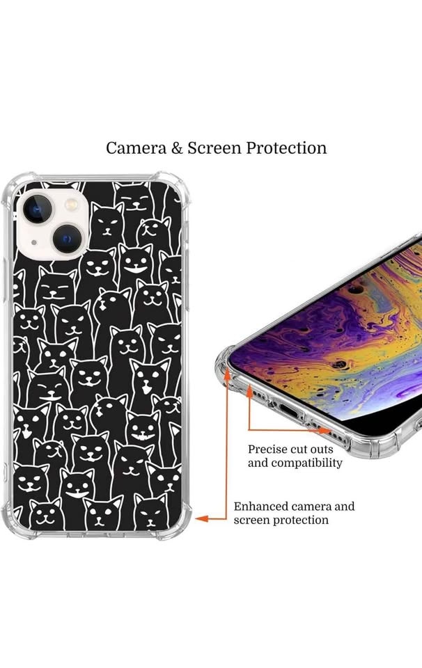 Cute Black Cats iPhone 14 Case - photo 3