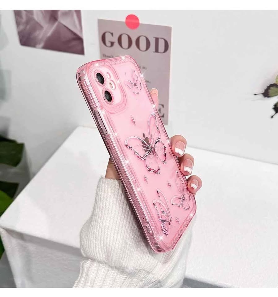 NITITOP iPhone 11 Case Clear Glitter Butterfly Design - photo 4