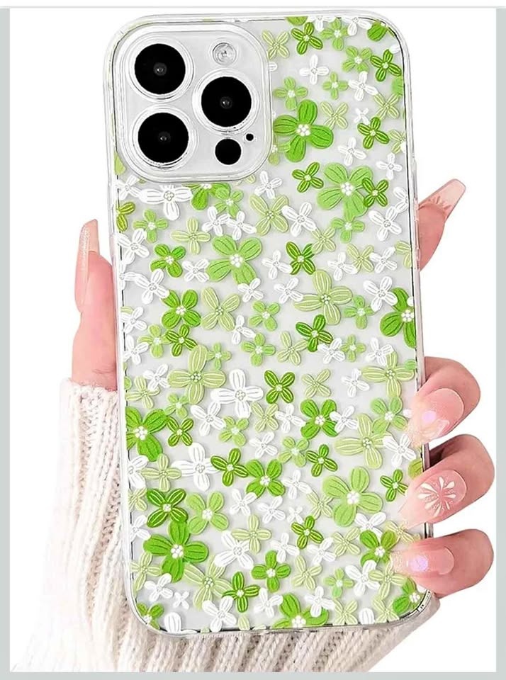 iPhone 13 Pro Max Clear Flower Case