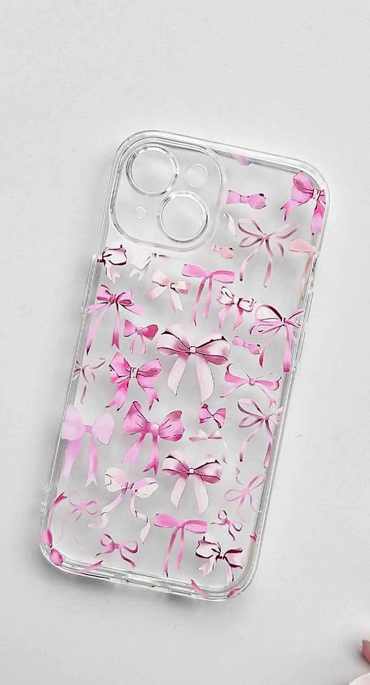 iPhone 13 Mini Case - Cute Pink Bowknot Design