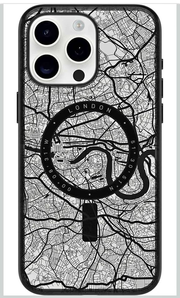 OtterBox Clear Case for iPhone 15 Pro Max - LONDON (Black)