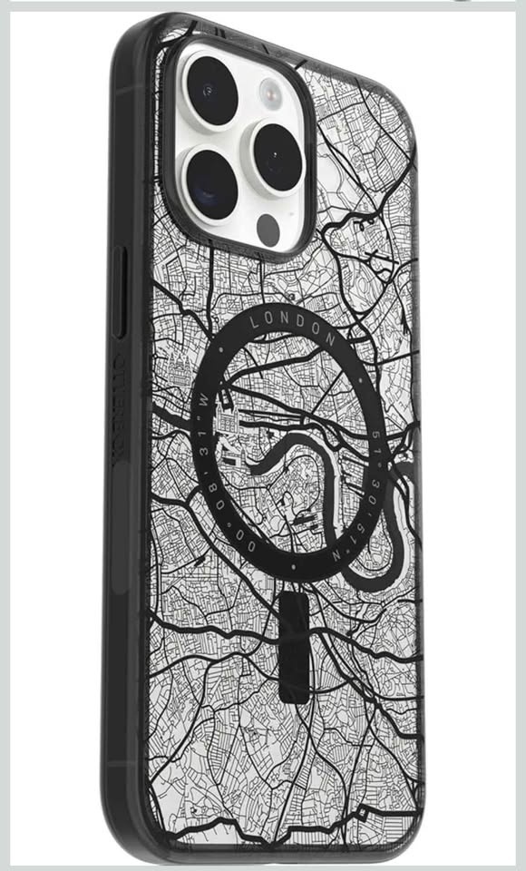 OtterBox Clear Case for iPhone 15 Pro Max - LONDON (Black) - photo 3