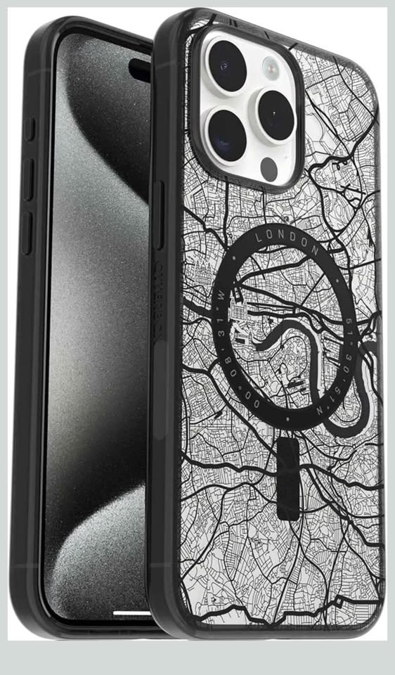 OtterBox Clear Case for iPhone 15 Pro Max - LONDON (Black) - photo 4