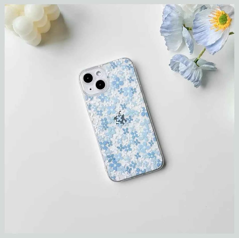 iPhone 15 Plus Case - Clear Flower Pattern - photo 2