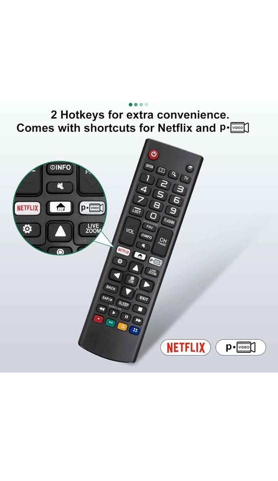 LG TV Universal Remote - All Models, Netflix/Prime - photo 3
