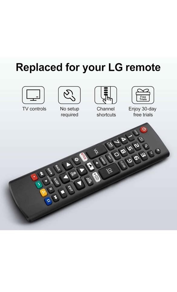 LG TV Universal Remote - All Models, Netflix/Prime - photo 4