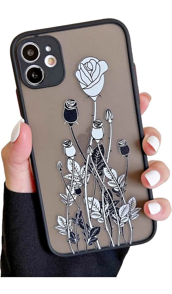 iPhone 11 6.1", Black Butterfly Rose