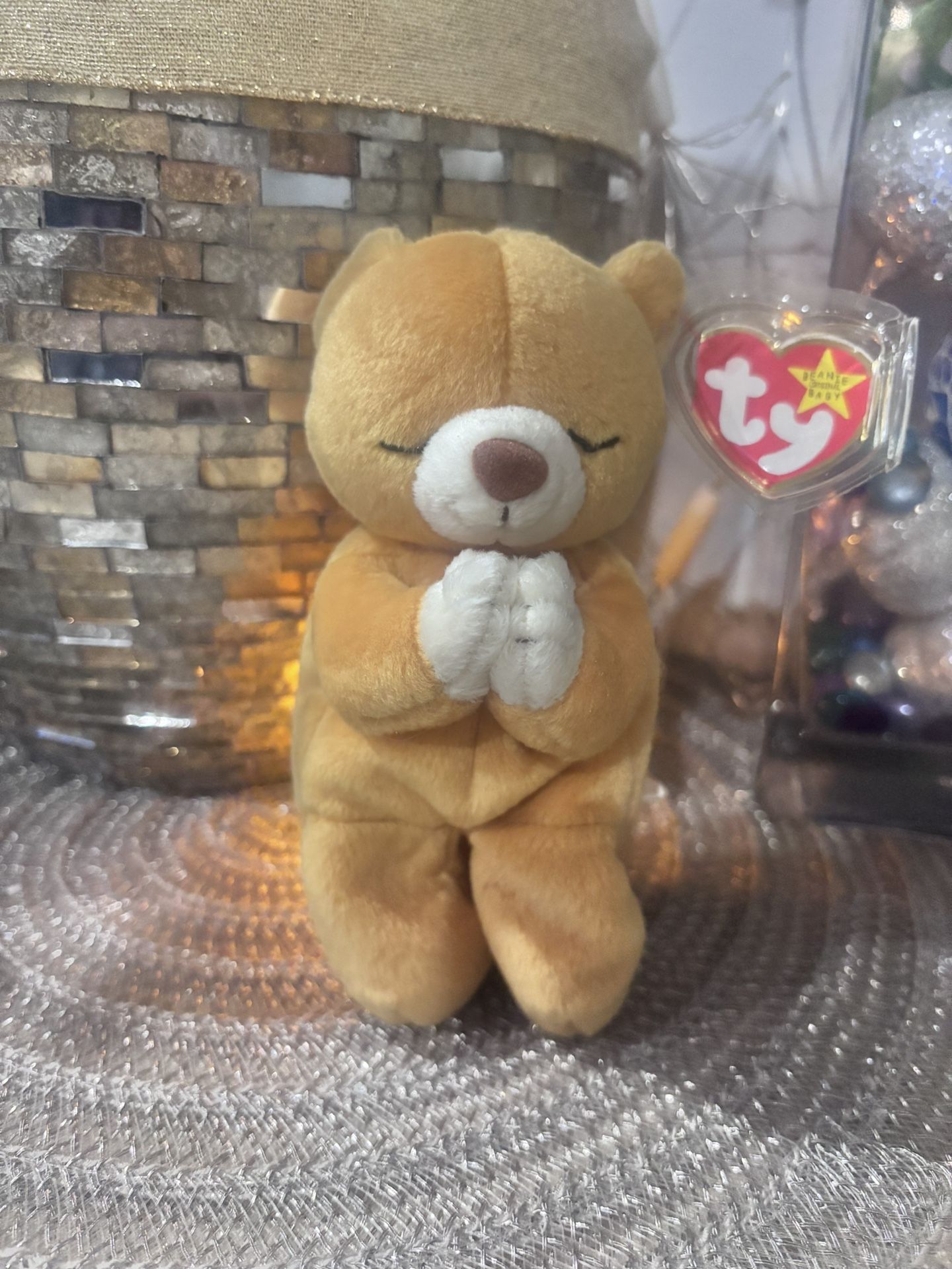 TY Beanie Baby "Hope" Praying Bear