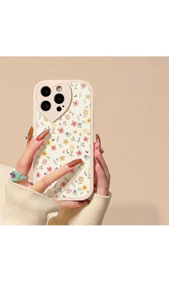 iPhone 13 Pro Case - Cute Flower Floral Leaf with Love Lens Bump - photo 3