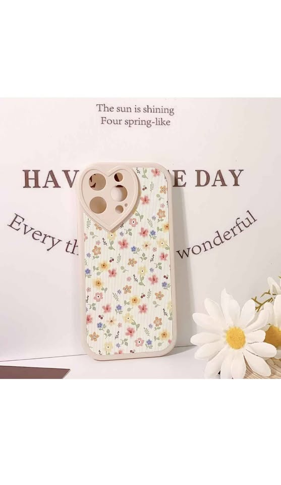 iPhone 13 Pro Case - Cute Flower Floral Leaf with Love Lens Bump - photo 4