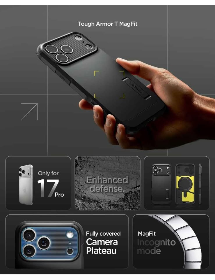 Spigen Tough Armor MagFit Case for iPhone 17 Pro (Magsafe, Kicks - photo 3