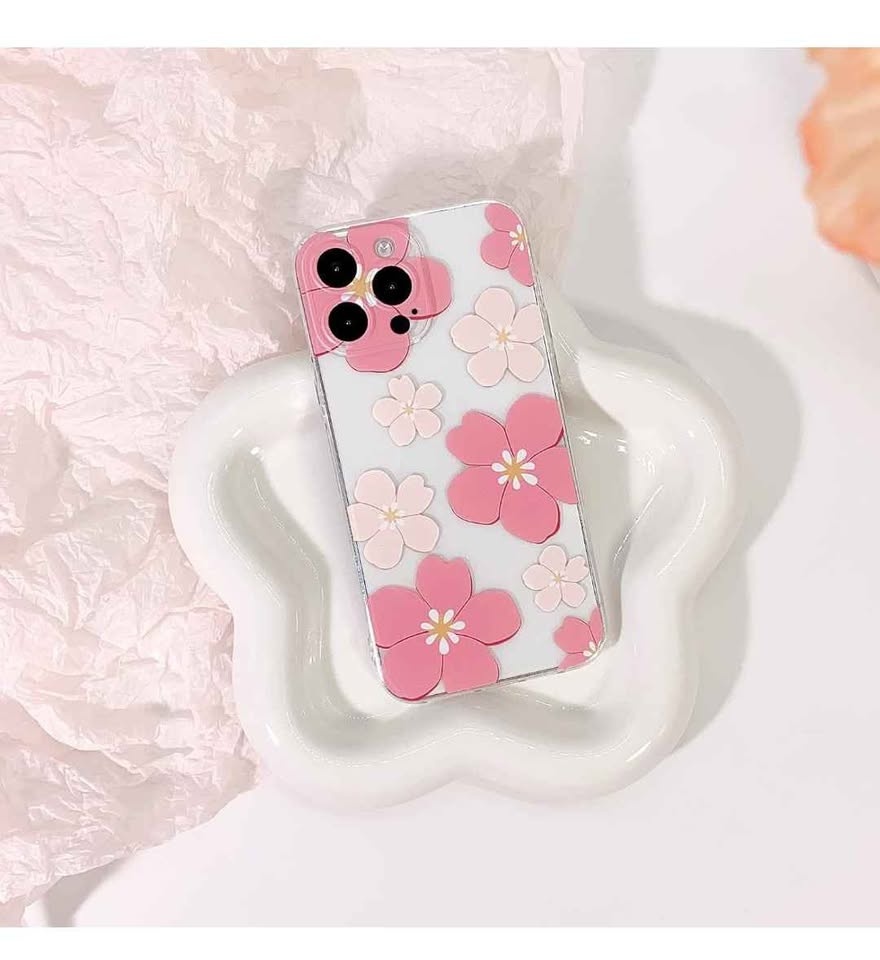 iPhone 14 Pro Case - Clear Oil Flower Floral - photo 2