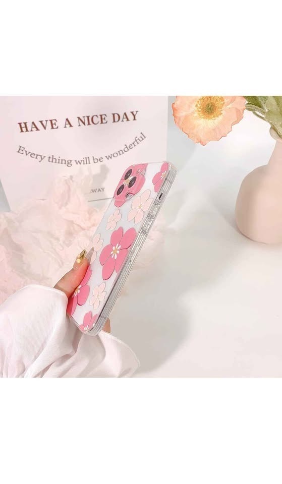 iPhone 14 Pro Case - Clear Oil Flower Floral - photo 3