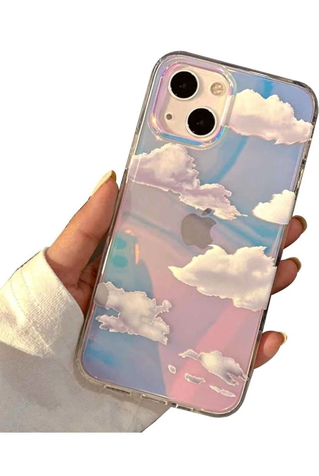 iPhone 15 Pro Case - Cute Clear Shockproof Glitter