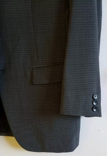 Theory Wellar Gray Blazer Sport Coat Sz 40 Like New - photo 3