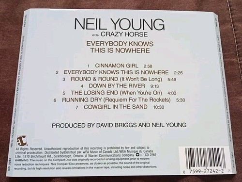 Neil Young - Everybody Knows This Is Nowhere - 1997 CD - photo 2