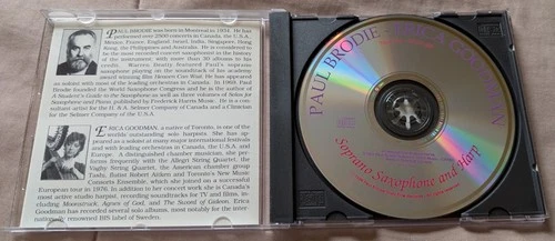 Paul Brodie & Erica Goodman - Soprano Sax & Harp CD (1988) - photo 3