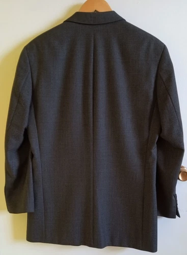 Hugo Boss Dark Gray Blazer/Sport Coat 100% Virgin Wool Sz 38 - photo 2