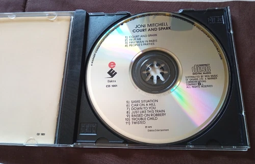 Joni Mitchell - Court And Spark - Elektra Canada CD (VG+) - photo 2