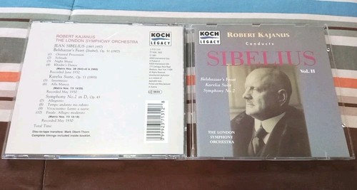 Kajanus Conducts Sibelius Vol.II CD