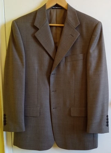 Dilongmen Gray Blazer/Sport Coat - 95% Wool - Sz 38