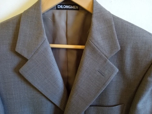 Dilongmen Gray Blazer/Sport Coat - 95% Wool - Sz 38 - photo 2