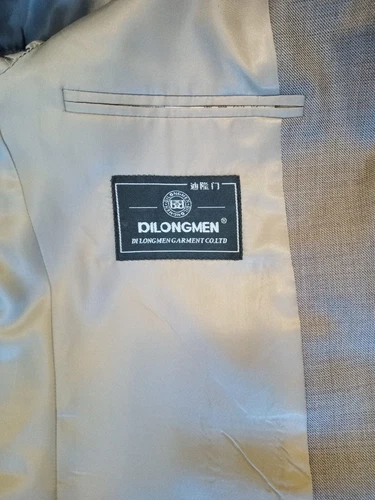 Dilongmen Gray Blazer/Sport Coat - 95% Wool - Sz 38 - photo 5