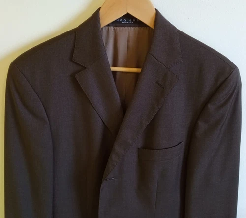 Hugo Boss Dark Brown Blazer/Sport Coat 100% Wool Sz 38 - photo 3