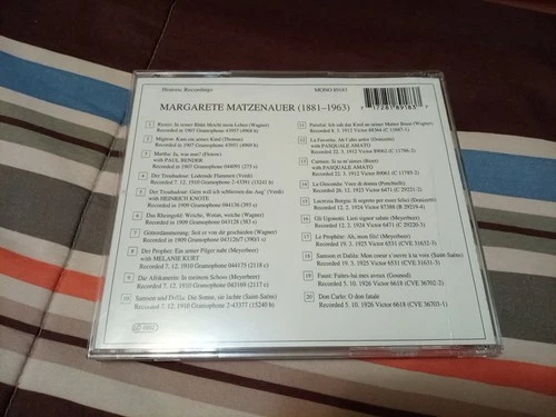 Legendary Voices - Margarete Matzenauer - Rare Mono CD - photo 2