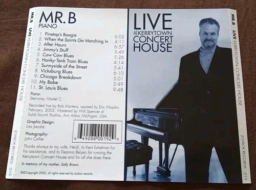MR. B - Live At Kerrytown Concert House - 2002 Joybox Blues Boog - photo 2
