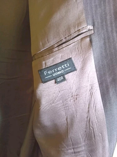 Ferretti Charcoal Gray Men's Suit 40R / 33x30 - Excellent Used - photo 4