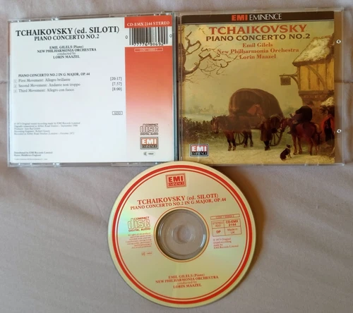Tchaikovsky Piano Concerto No. 2 Gilels 1988 UK CD - photo 4