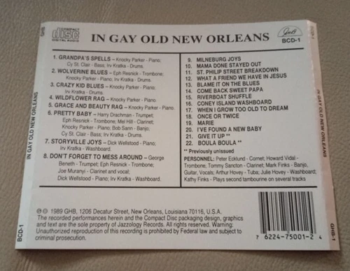 Knocky Parker, Dick Wellstood - In Gay Old New Orleans Dixieland - photo 2
