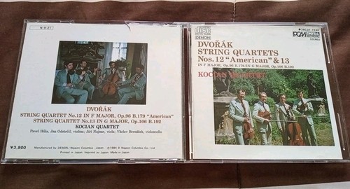 Dvorak String Quartets Nos. 12 & 13 - Kocian Quartet - Japan CD