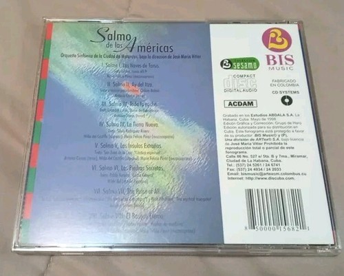 Jose Maria Vitier - Salmo de las Americas - 1998 CD - Rare OOP C - photo 2