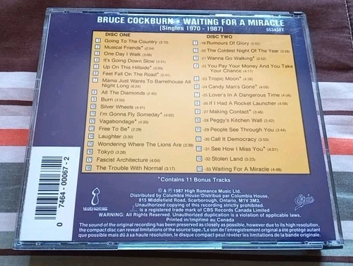 Bruce Cockburn - Waiting For A Miracle: Singles 1970-1987 - 2 CD - photo 3