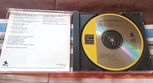 Teddy Edwards - Nothin' But the Truth! - 1994 CD - photo 3