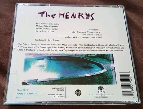 The Henrys - Desert Cut - Rare 1998 Canadian Folk Rock CD - photo 2