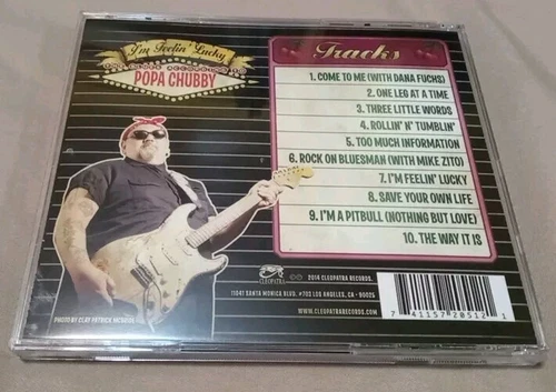 POPA CHUBBY - I'M FEELIN' LUCKY - 2014 CLEOPATRA CD (Near Mint) - photo 2