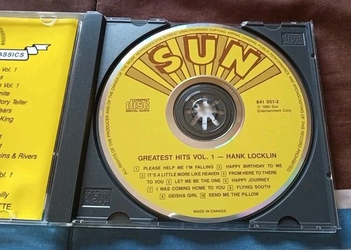 Hank Locklin Greatest Hits Vol 1 CD - photo 3