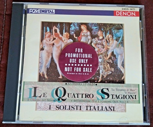 Vivaldi - The Four Seasons - I Solisti Italiani - Rare 1987 Deno