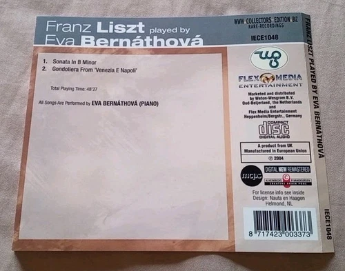 Franz Liszt - Sonata & Gondoliera - Eva Bernathova - 2004 CD - photo 2