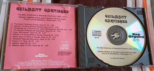 Guilmant Garnishes - Charles Callahan - 1986 Pro Organo CD - photo 3