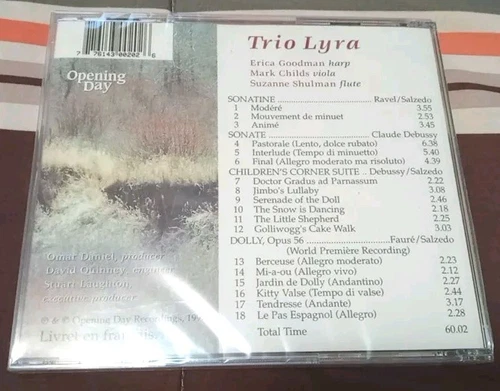 Trio Lyra - Ravel Debussy Faure - Chamber Trio Works - 1997 CD - photo 2