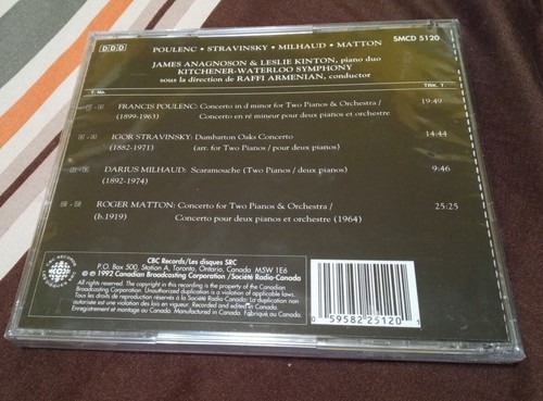 Anagnoson & Kinton - 20th Century Works for Two Pianos - 1993 CB - photo 2