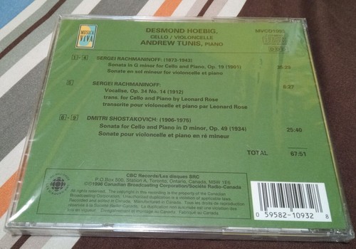 Rachmaninoff & Shostakovich - Hoebig / Tunis - Cello, Piano - 19 - photo 2