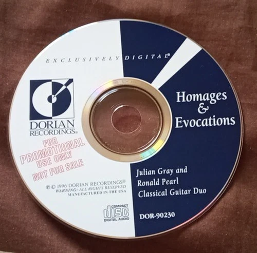 HOMAGES AND EVOCATIONS - Gray & Pearl Guitar Duo - Rare Promo 19 - photo 3