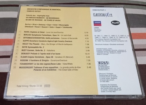 Charles Dutoit - Orchestre Syphonique De Montreal - Rare Promo L - photo 2